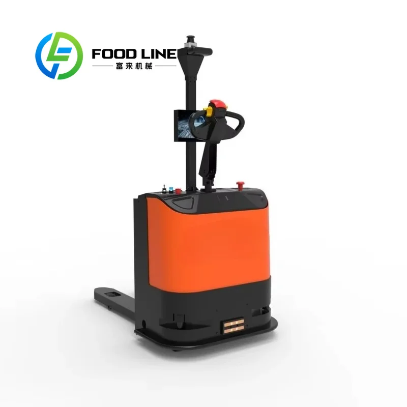 Autonomous Counterbalance Forklift Agv Robot, 1500kg Load, Slam Navigation, Auto Charging For Warehouse Pallet Material Handling