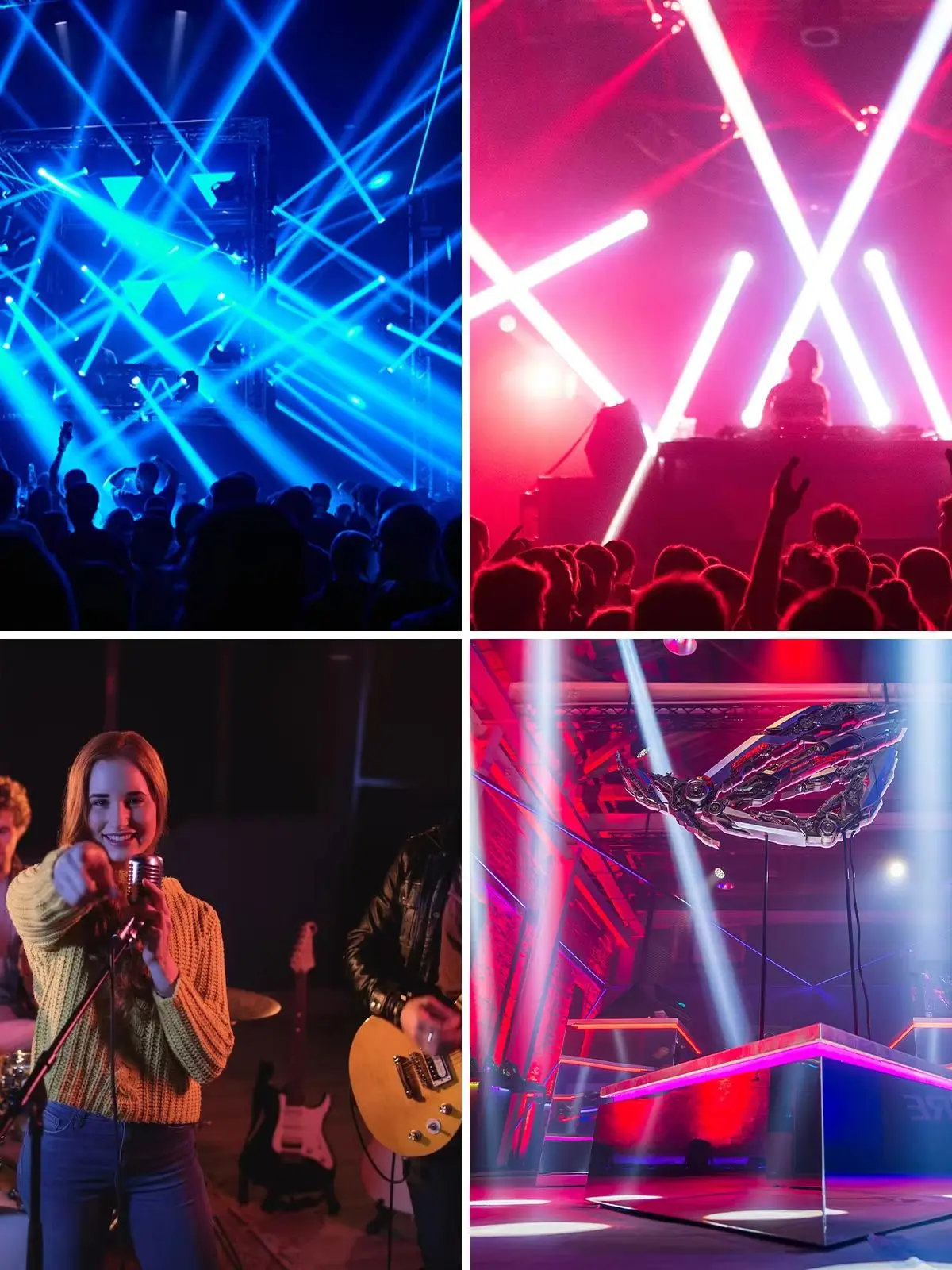 U'King 200W Beam Moving Head Spot Light DMX512 Rotierender Wash-Effekt Bühnenlicht 5-Facetten-Prisma LED Moving Head Licht für DJ-Hochzeitsshow