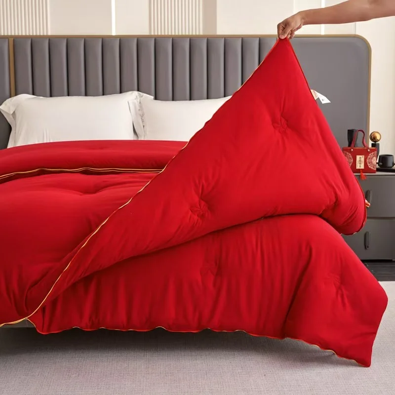 

2025 New Two-in-One Maternity Quilt Red Wedding Quilt Celebration Quilt Dowry Quilt Embroidered Fiber Filling Warmth Quilt