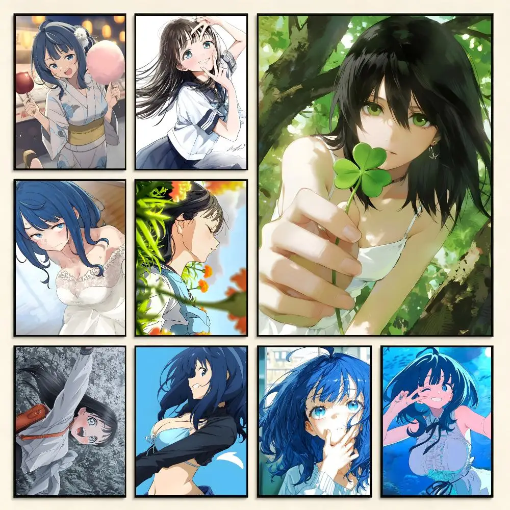 Cute anime Akebi's Sailor Uniform Poster Series Print Unframed Aesthetic Wall Decor Gift Living Room Bedroom