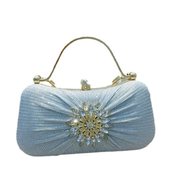 

Women's Small Diamond Dinner Handbag, Suitable For Banquets And Pairing With Dresses. A Stylish And Elegant Choice Clutch Purse