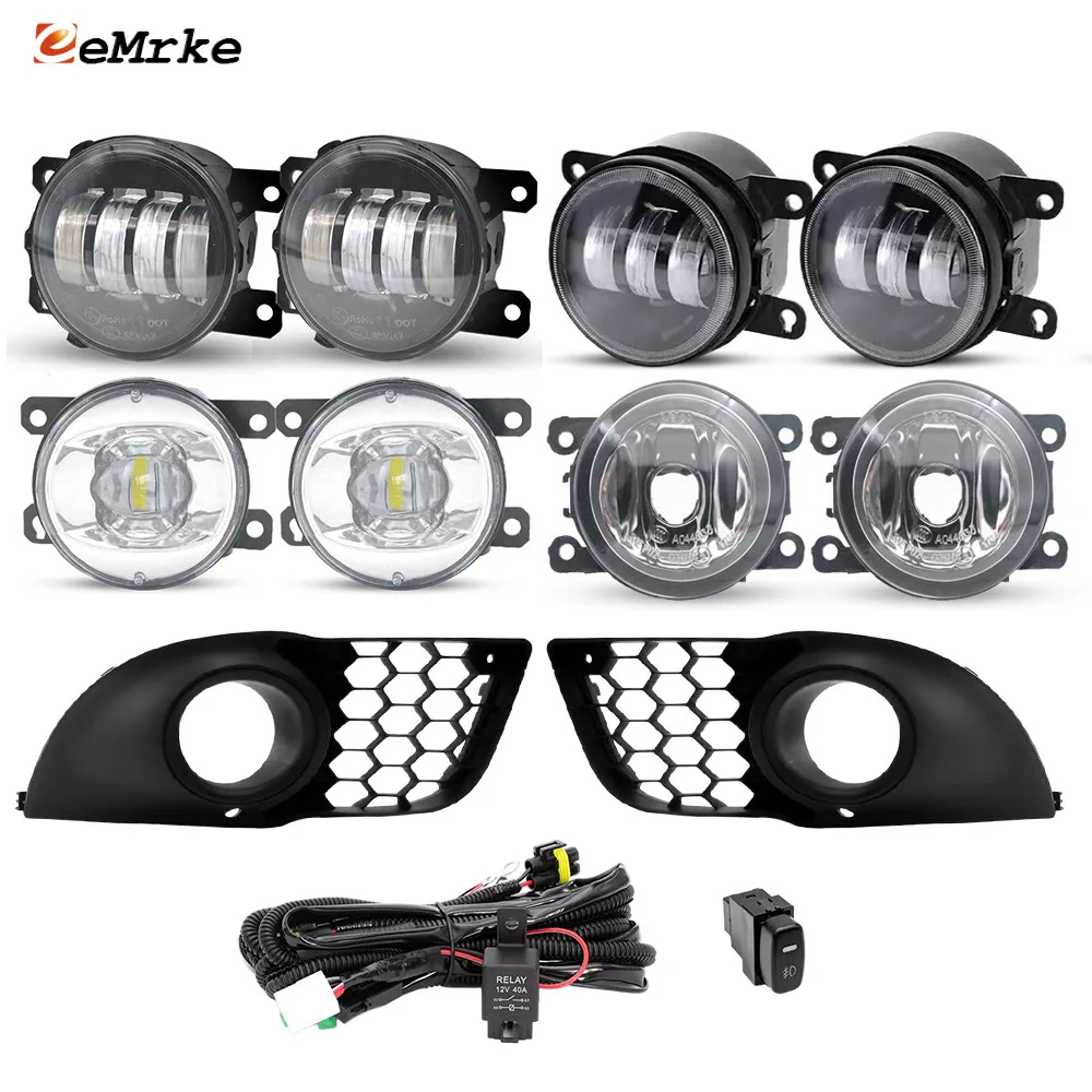 Upgrade Led Fog Lights Assembly Fog Driving Lamp For Mitsubishi Lancer Sportback / Ralliart 2009 2010 2011 2012 2013 2014 2015