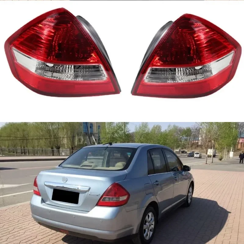 

For 2005-2007 2008-2012 new and old Nissan Tiida rear taillight brake lamp cover rear headlight turn signal lamp housing