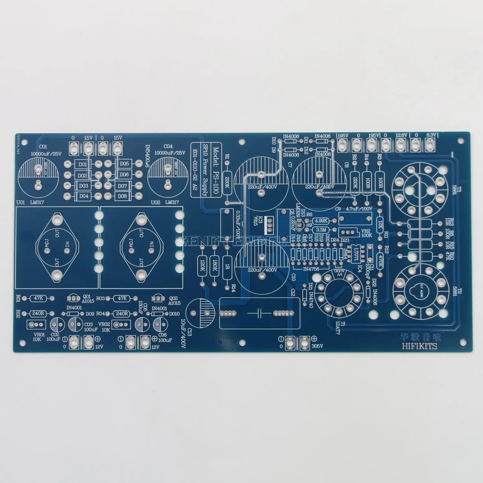 HiFi ARC SP-10 6922 لوحة مضخم أنبوب الفراغ PCB مع مصدر الطاقة