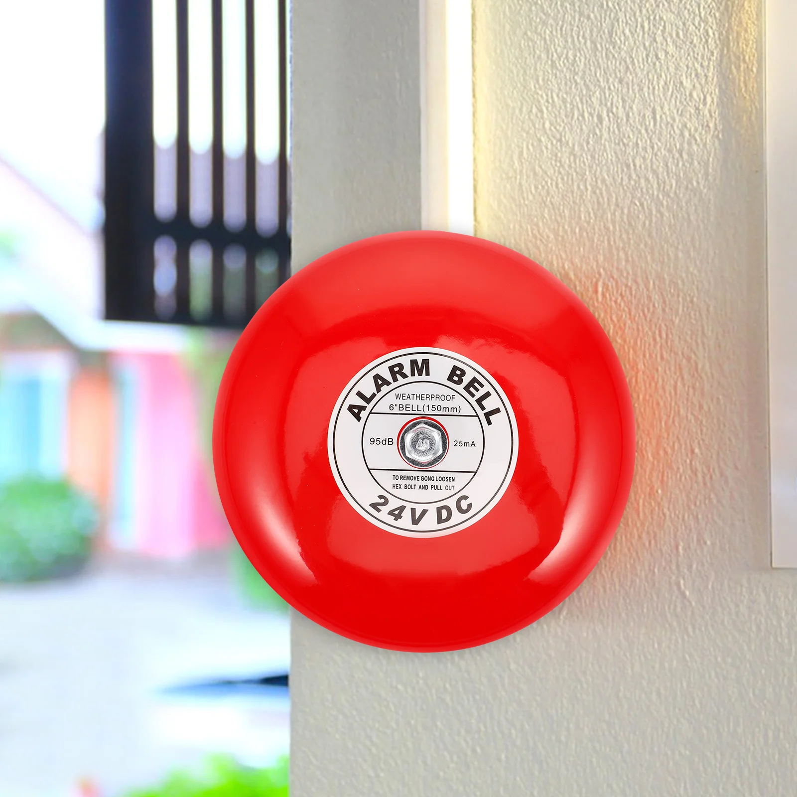 Fire Bell 24V ไฟฟ้าภายใน Strike ไฟฟ้า ALARM Bell Doorbell ALARM Loud Ringing Bell