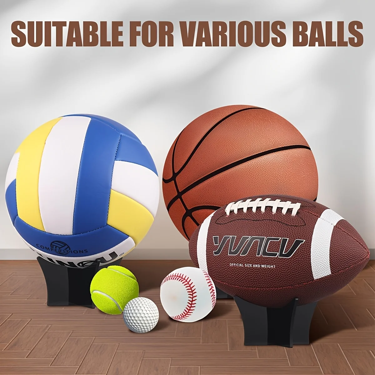 

Подставка для акрилового мяча — прозрачная подвижная основа для баскетбола/футбола/волейбола (3 цвета)