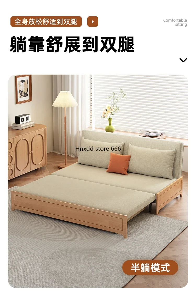 2024 new small apartment study single double storage sofa image 4
