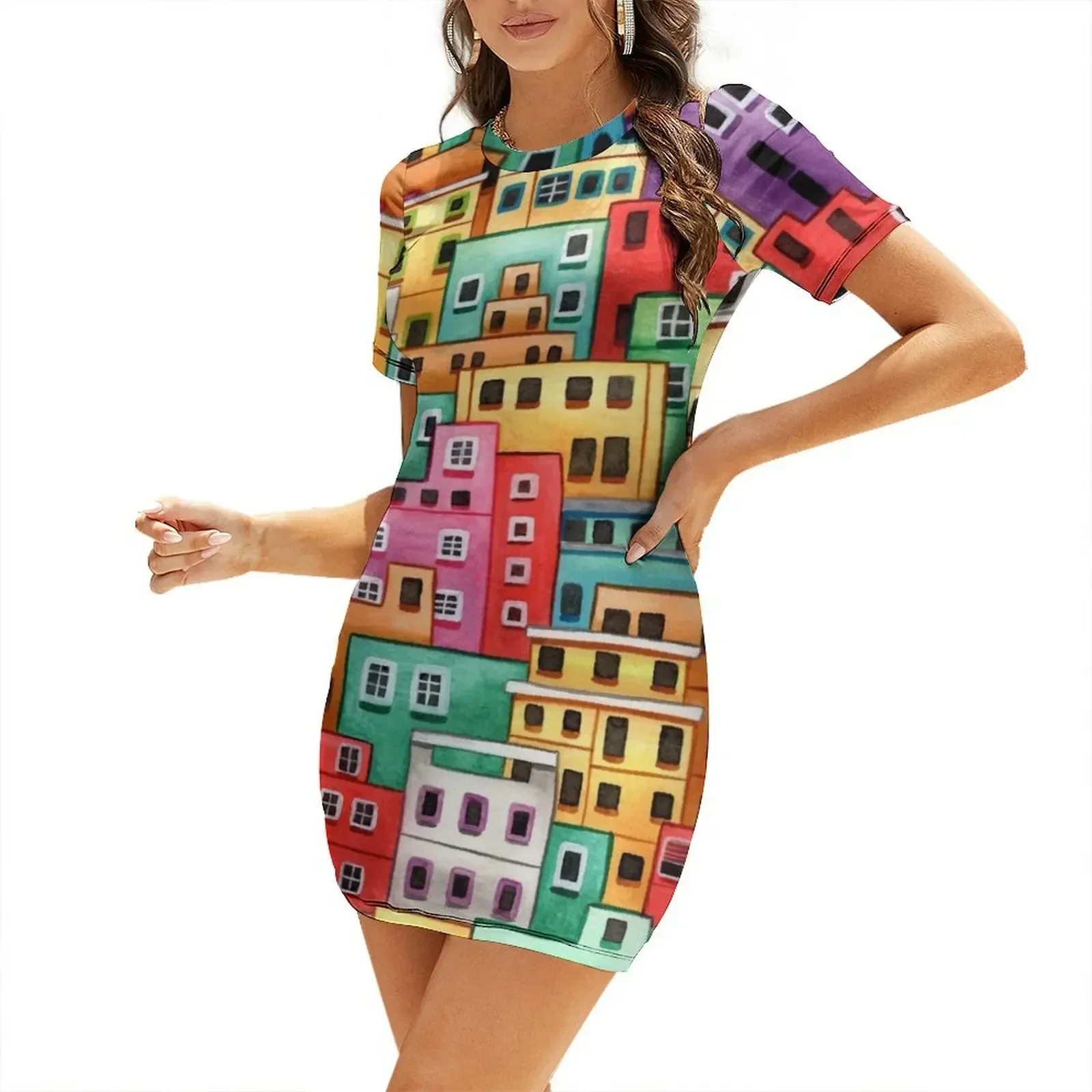 Guanajuato, Mexico Short-Sleeved Dress summer dress korean women dress women summer luxury woman party