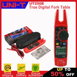 UNI-T UT256B Digital True RMS Fork Auto Multimeter 200A AC DC Current Clamp Meters NCV Tester Voltmeter Ohm Cap Auto Range More