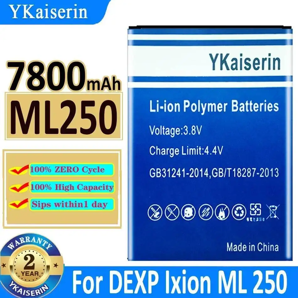 

7800Mah For Dexp Ixion Amper M E Reliable Power ML250 High Capacity Mobile Phone Battery