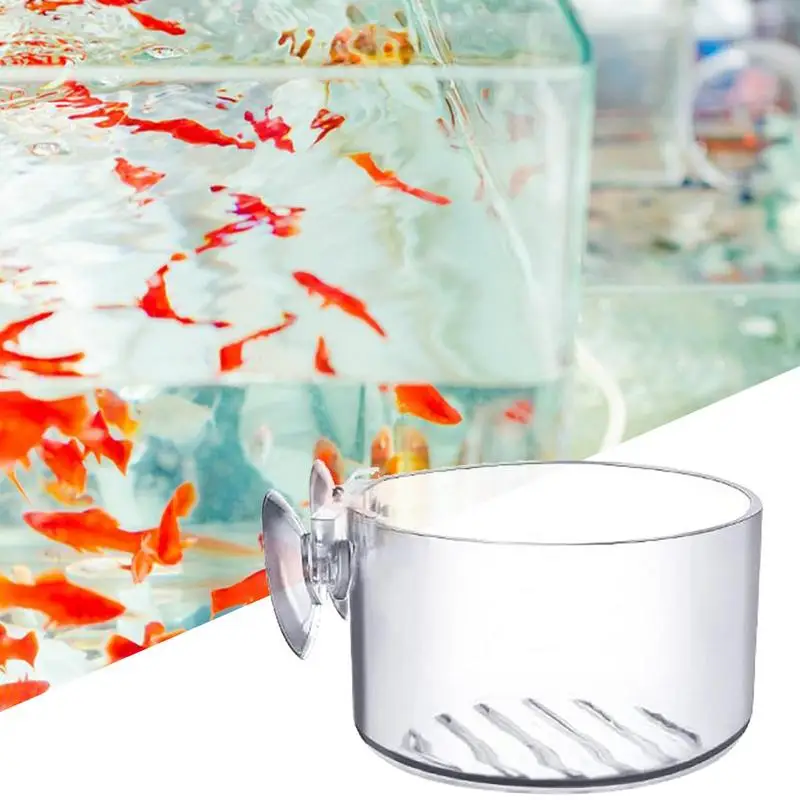 Aquarium Opknoping Voeding Bekers Aquarium Decoraties Mini Kristal Acryl Pot Waterplanten Planten Aquarium Accessoires