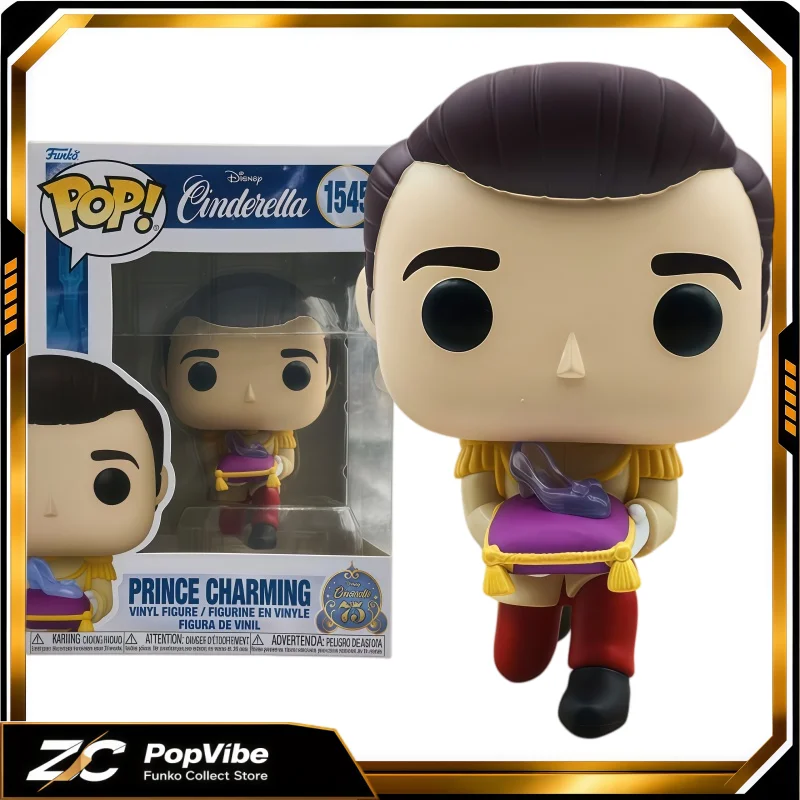 FUNKO POP Disney Classic Cinderella Prince Charming Glass Slipper Vinyl Figure Collectible Desktop Ornament Gift for Movie Fans - view 3