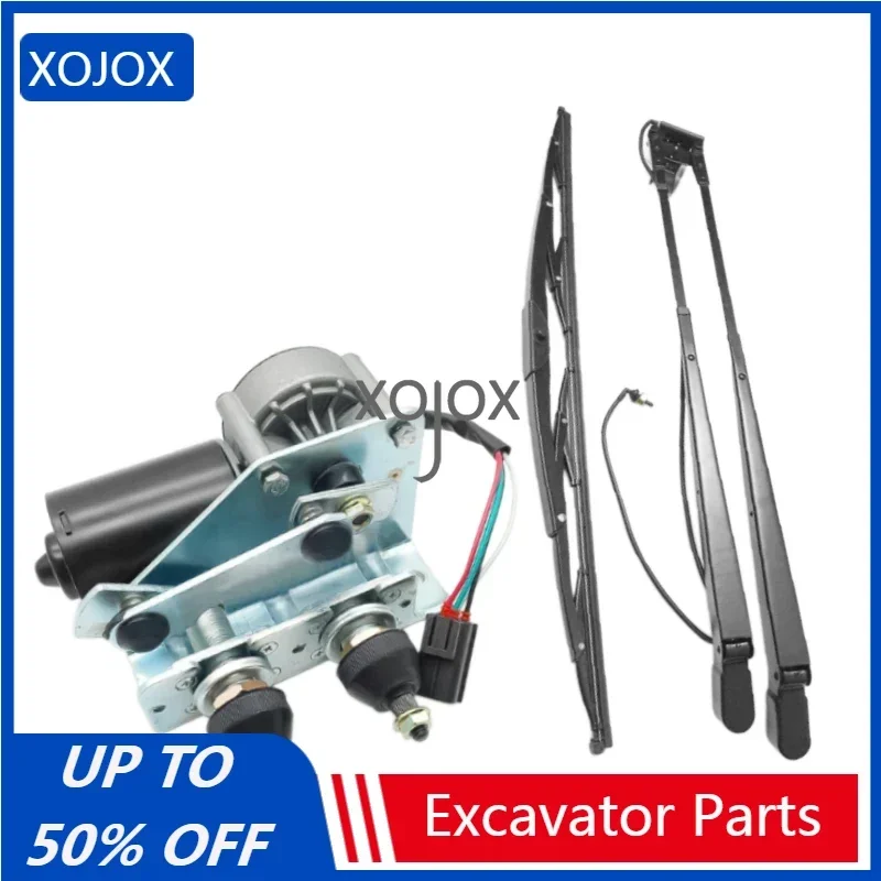 XOJOX excavator accessories For VOLVO EC210B wiper motor wiper assembly wiper linkage lever motor