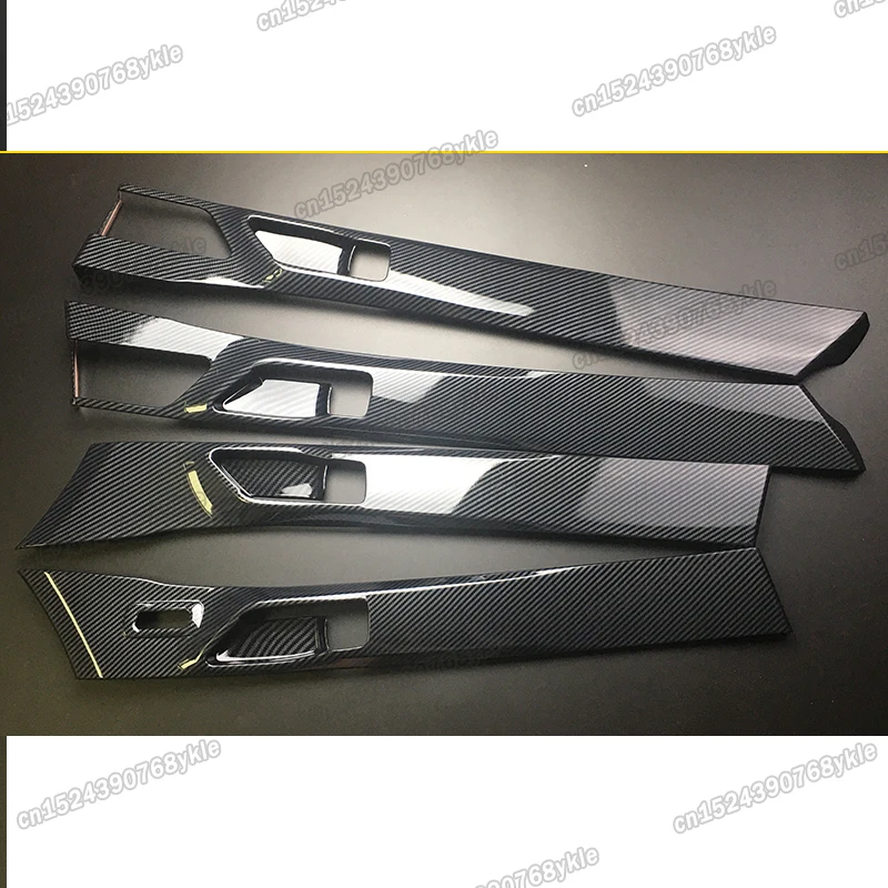 carbon fiber car door inner panel trims cover for toyota avalon 2019 2020 2021 2022 interior accessories auto styling luxury