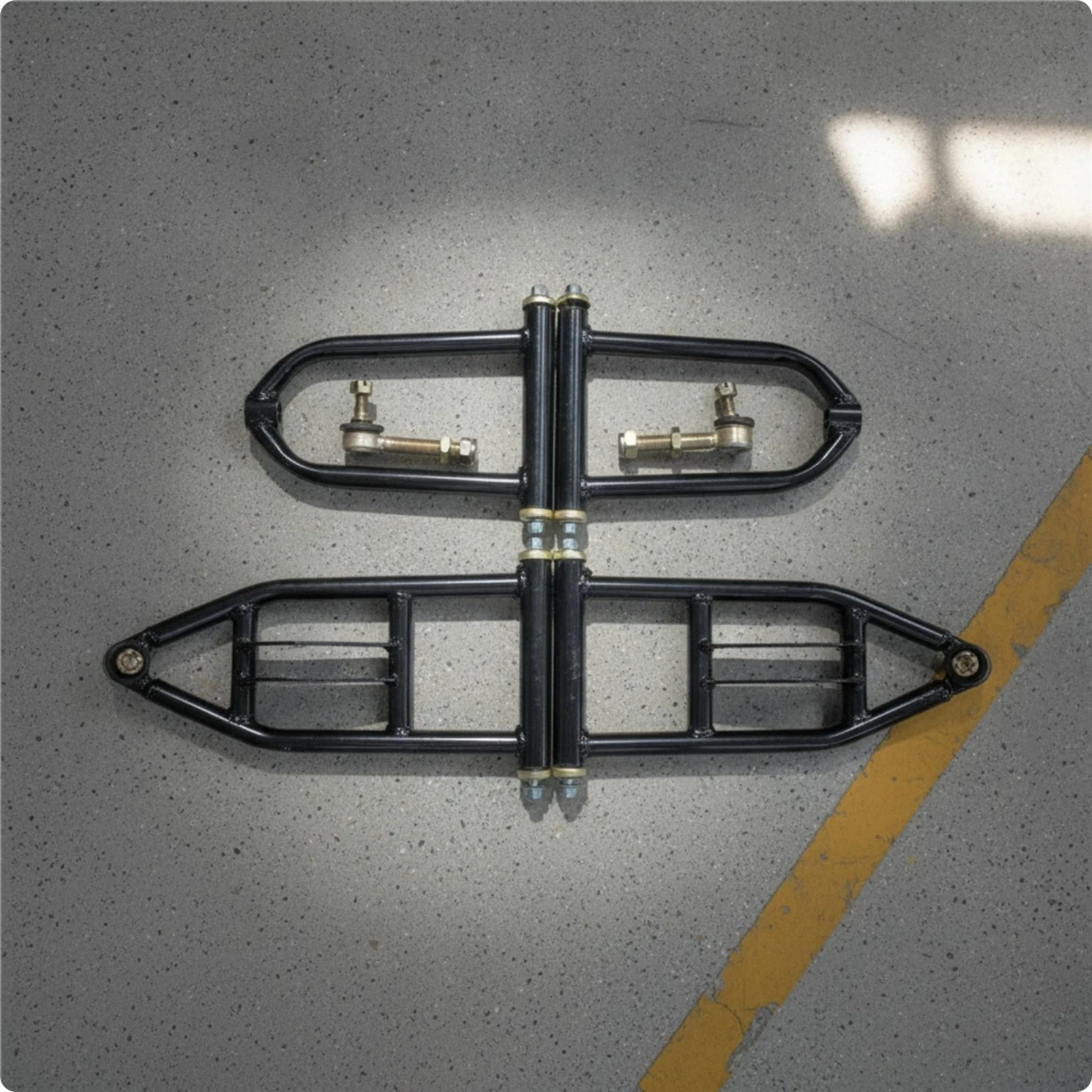 Control Arm Assembly with Ball Joint Safe Cylindrical Control Arm Assembly Chassis System with Ball Joints Bolt-on Hardware