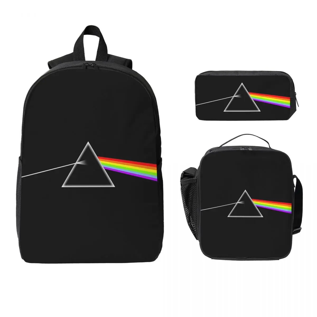 Singer Love Pink Band Floyd Backpack Boys Girls BookBag School Bag Laptop Shoulder Bags 3ps Insulated Lunch Bag Pencil Case