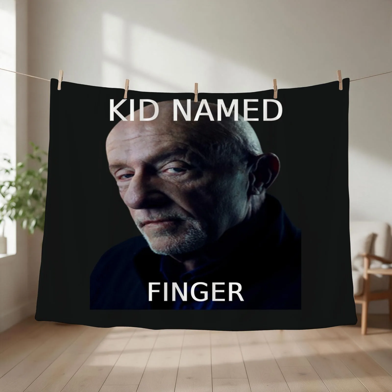 Kid Named Finger Meme Throw Blanket couch cozy soft plush fuzzy picnic outdoor blanket