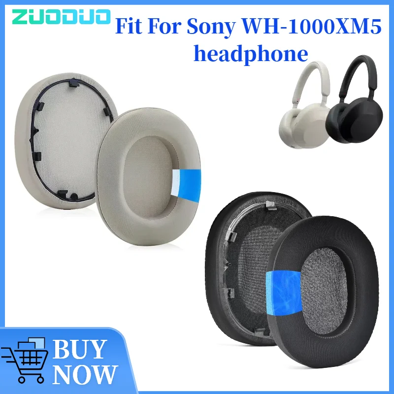 

ZUODUO Replacement Earpads Foam Ear Pads for Sony WH-1000XM5 Headphones Earmuff/Earphone Sleeve Headset
