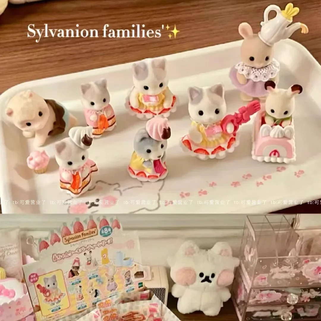 Sylvanian Family Shopping Cake Magic Fruit Series Anime Figur Ternurine Sylvanian Families Baby Doll Maßgeschneidertes Weihnachtsgeschenk