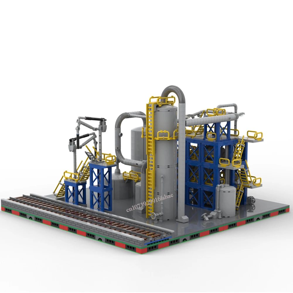 Hot Sale Street View Moc Modular Chem Plant GATC Tanker Car Chemical Truck DIY creative ideas ChildrenToys Birthday Gifts Blocks