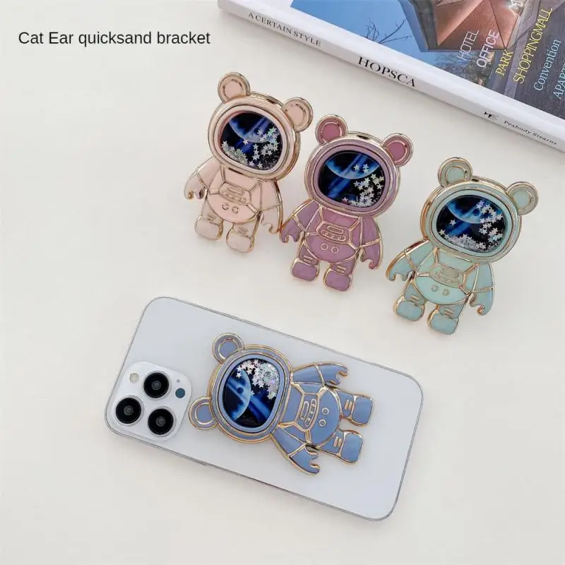 Space Astronaut Cell Phone Holder Universal Without Hurting Hands Safe Durable Convenient Cute Animal Design Mobile Phone Holder