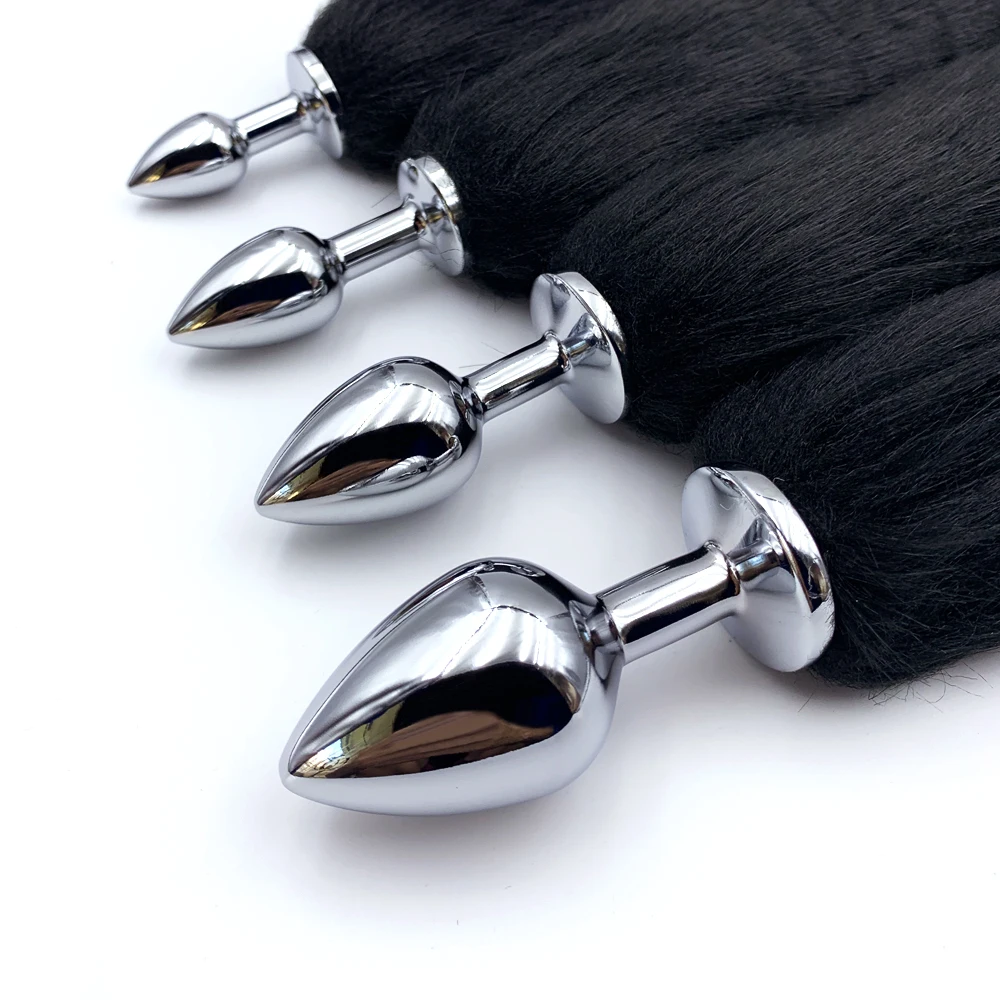 1 Uds., tapón anal de cola de perro de cuatro tamaños BDSM, tapón anal de cola de animal, juegos sexuales de rol, juguetes sexuales para hombres y mujeres