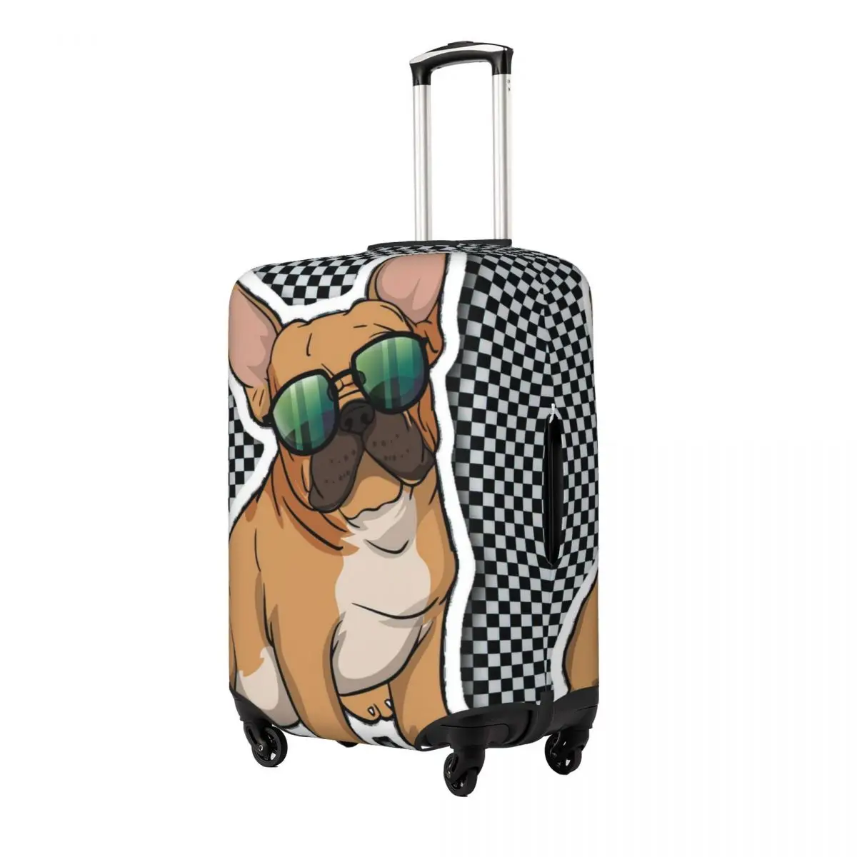 American Bulldog Print Luggage Protective Dust Covers Elastic Waterproof 18-32inch Suitcase Cover Travel Accessories