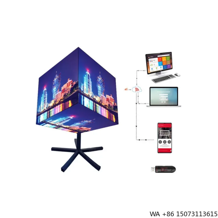 

Indoor P2.5 LED Cube 400x400mm High Quality Screen for Museum Decorations Events