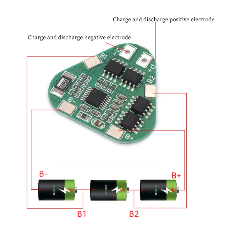 3S 12V 18650 Lithium Battery Protection Board 11.1V 12.6V overcharge over-discharge protect 8A 3 Cell Pack Li-ion BMS PCM PCB