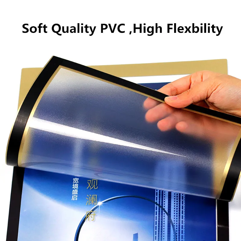 5 stück A4 210x297mm Wand Montiert Durable Magnetic Self-adhesive Kunststoff Foto Bild Rahmen PVC Werbung poster Rahmen