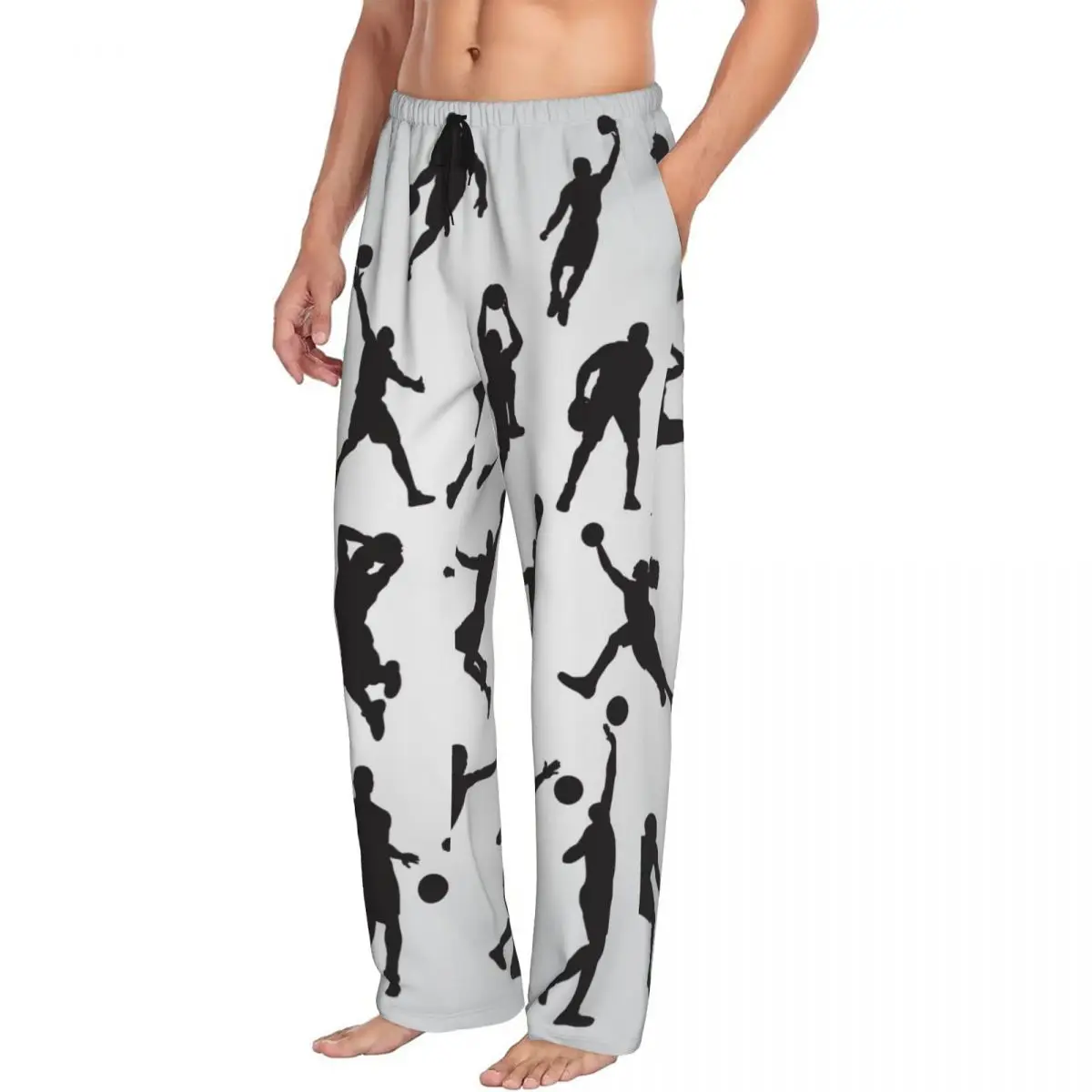 Basketball Players Men Sleep Bottoms Male Lounge Trousers Men's Pajama Pants