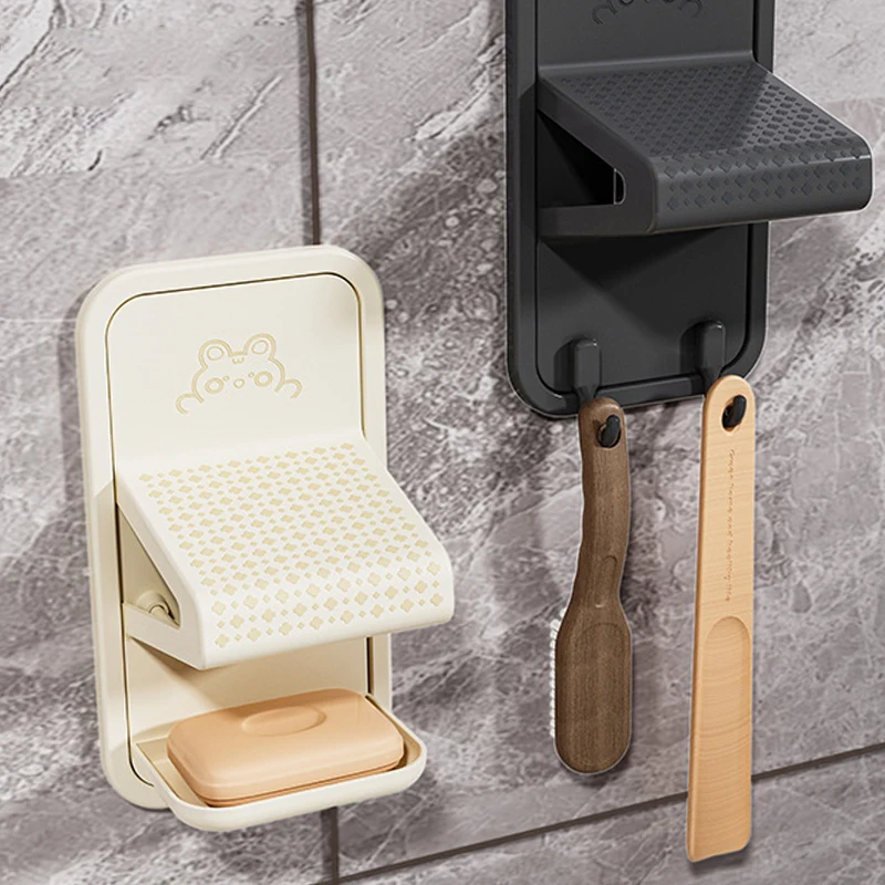 

Suction Cup Non-Slip Shower Foot Rest Bathroom Shaving Leg Support Pedal Bath Accessory