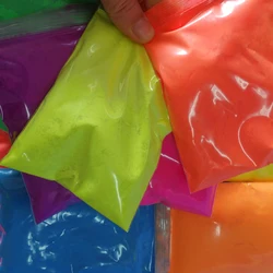 50g/bag Nail Acrylic Powder Fluorescent Powder Bright Neon Pink/Green Multi Color Pigments non-bleeding Fluorescent Pigment