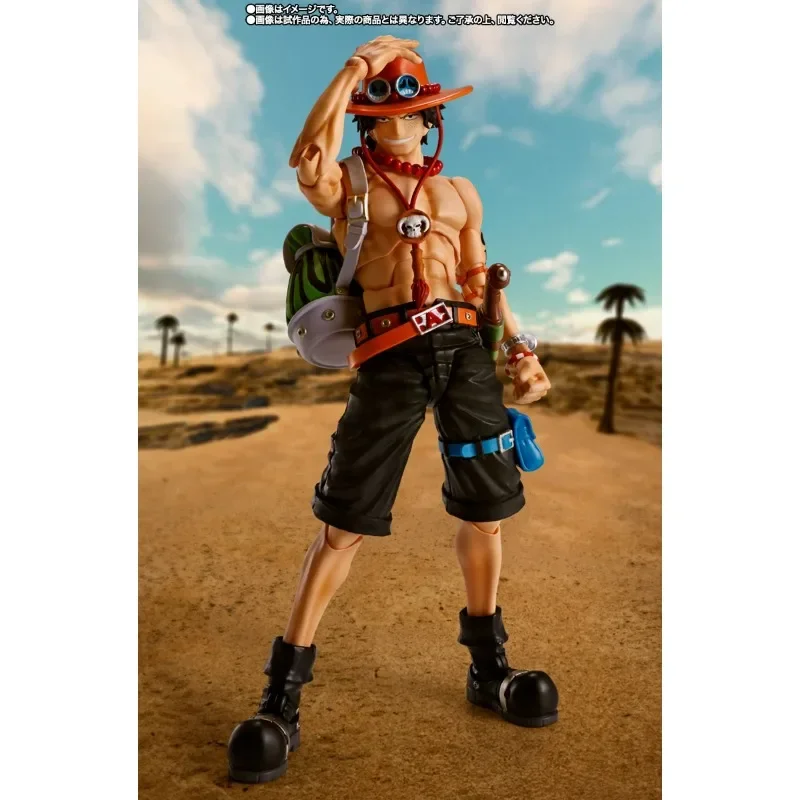 在庫オリジナルバンダイ S.H.Figuarts ポートガス D エース火拳ワンピース PVC アニメ ActionFigure モデルおもちゃギフトコレクション