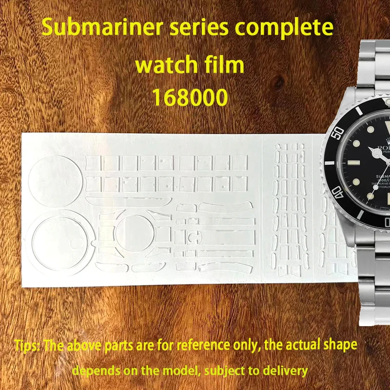 Adecuado para Rolex submariner, tipo Black water ghost 168000, película de reloj, hebilla de esfera, película protectora