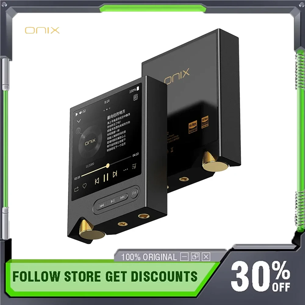 

ONIX XM2 3 Inches HD OLED Touch Screen Mp3 Player CS4308P Chip 2*OPA1612 PCM768/32bit DSD512 Portable Music Player