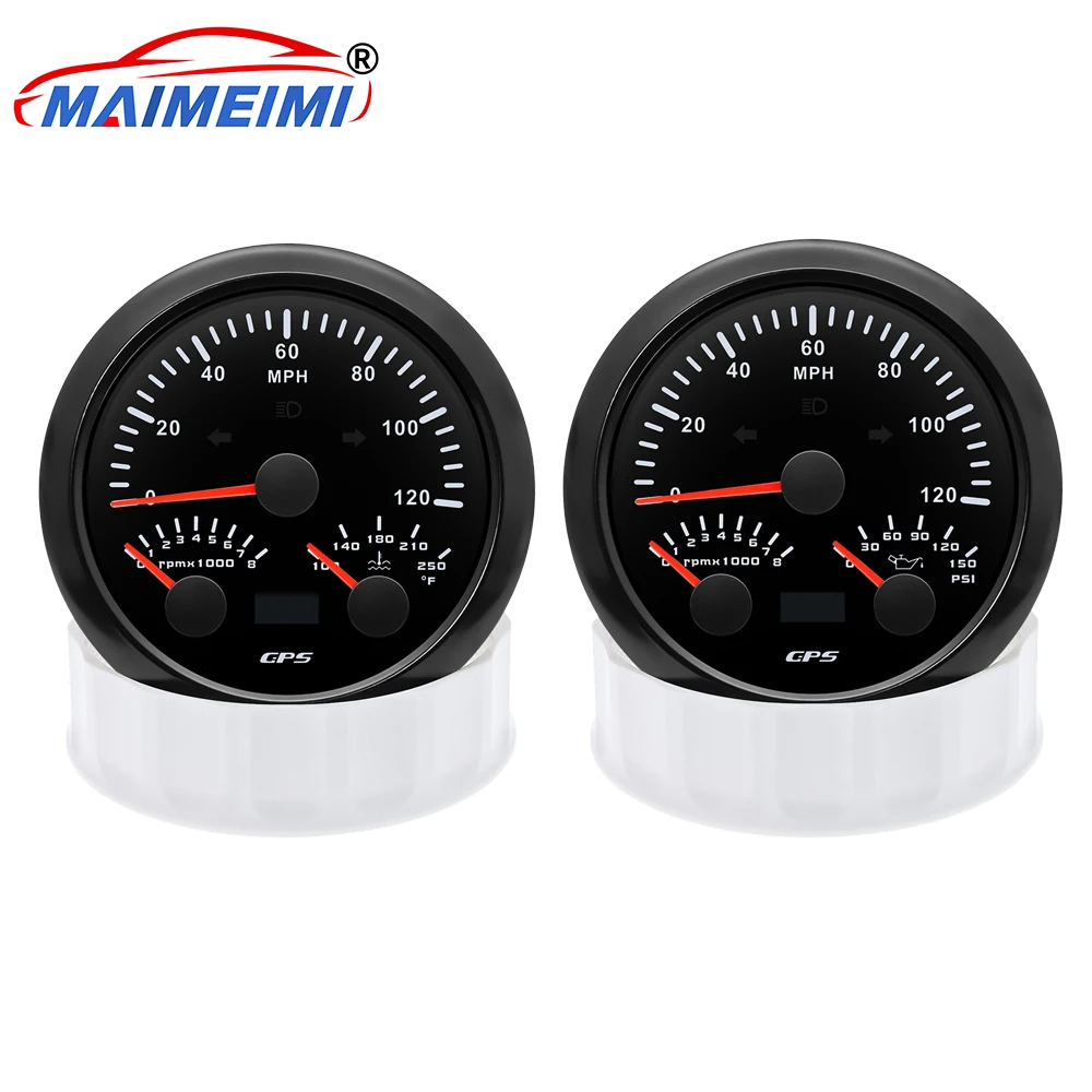 

Многофункциональный автомобильный манометр 3 в 1, спидометр + тахометр + манометр масла/температура воды с 7-цветной подсветкой