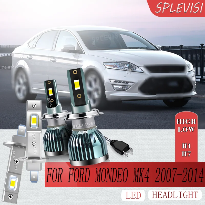 

No Tools headlight high low beam LED Rapid Cooling Long-Term Use For Ford Mondeo MK4 2007 2008 2009 2010 2011 2012 2013 2014