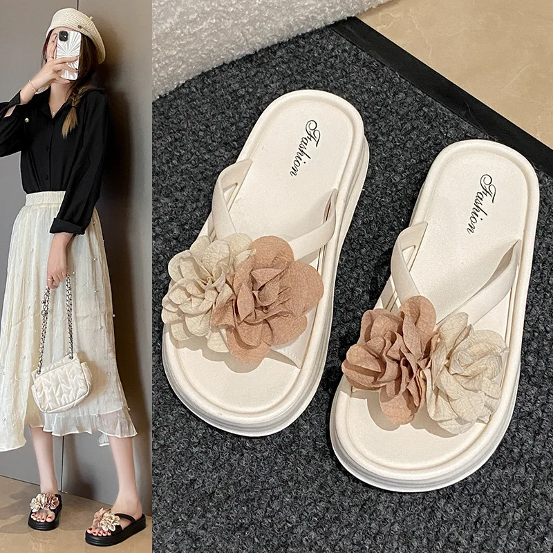 

2026 Spring/Summer New Slippers for Women, Casual Flip flops for Women, Sweet Flower Cool Slippers