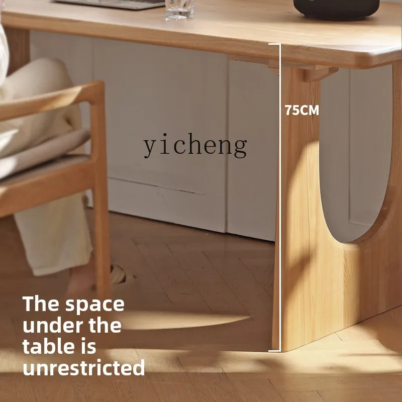 ZZ الخشب الصلب Yunshan طاولة كبيرة غرفة الطعام المنزلية طاولة كبيرة الحجم غرفة الشاي مكتب خشب الرماد