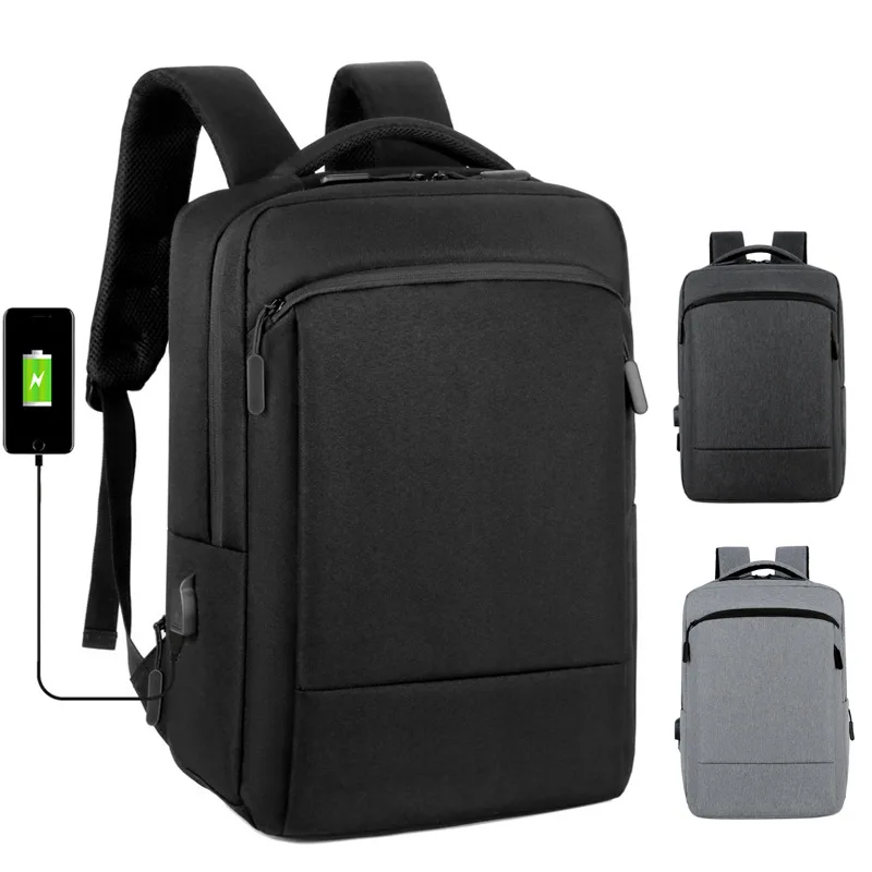 

Leisure Shoulder Laptop Bag Men's USB Large Capacity Backpack