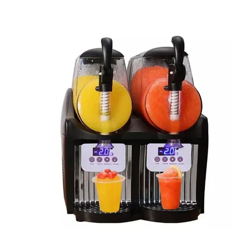 Hotel Equipment Slush Making Machine Frozen Juice Cold Drinking Ice Cream Snow Melting Machine 2.5L*2