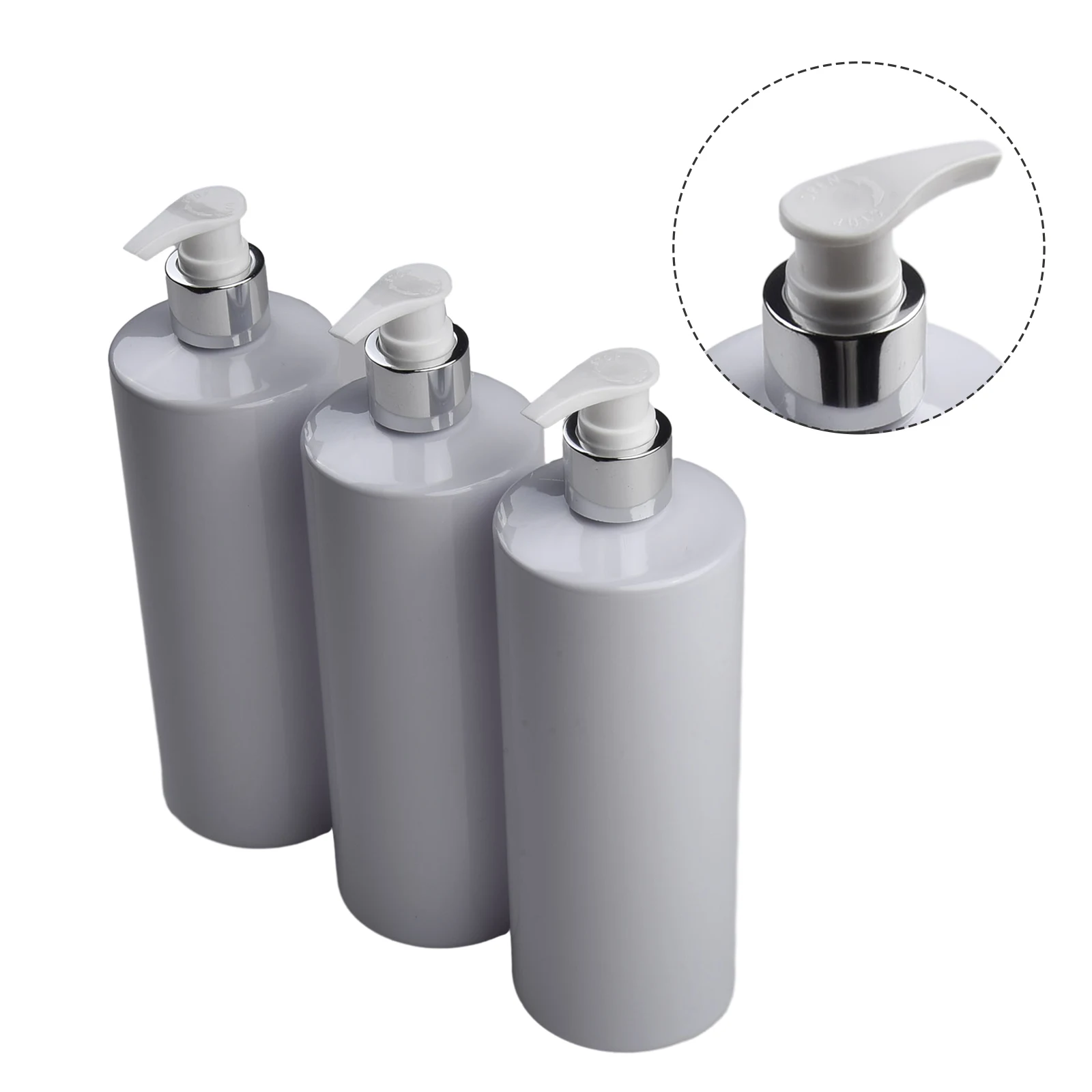 

Практичные пустые бутылки с насосом, насос для лосьона, подходящий для хранения шампуня, около 21 х 6 х 6 см, идеально подходит для ванной комнаты