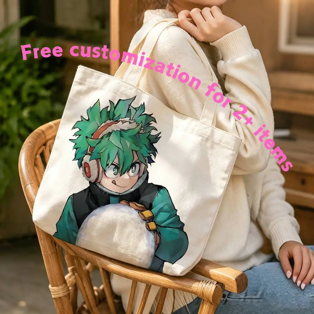 MHA Duke My H-Hero A-Academia Waterproof Lined Canvas bags suitable for going to class, shopping, gifts, and commuting