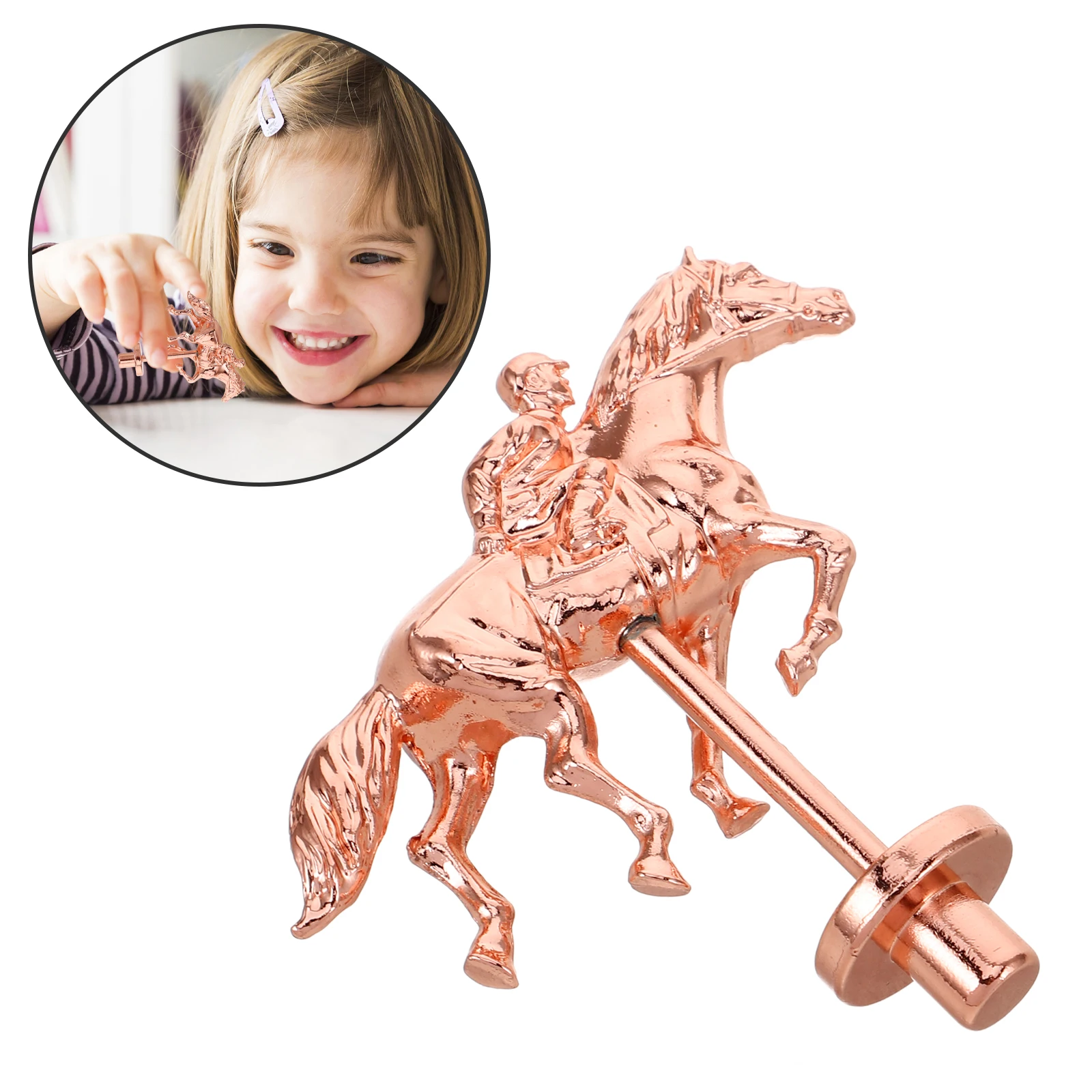

Alloy Metal Horse Racing Board Game Pieces Creative Durable Replacement Horse Figurines for Board Game Racing