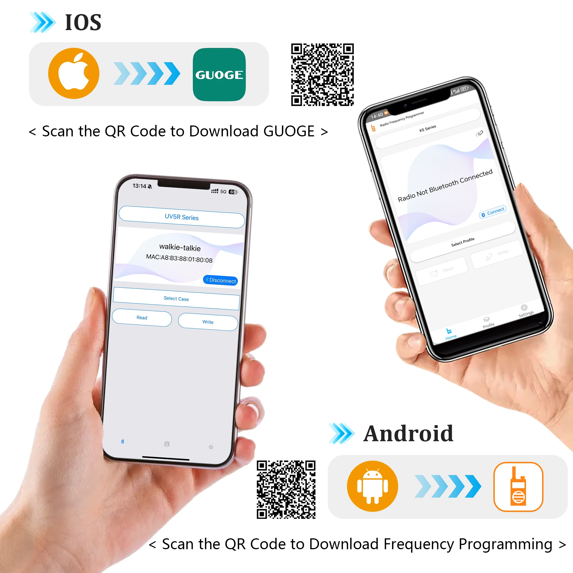 Picture 4: Baofeng Bluetooth Wireless Programmer Adapter APP Program No Driver Issue Phone For Baofeng 5RM UV 25M Quansheng UV-K6 K5 Radio
