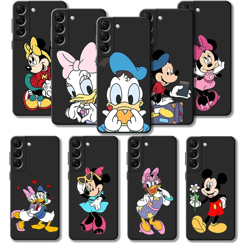 Disney Love Donald Daisy Mickey Phone Case For Samsung Galaxy S24 S23 S22 S21 S20 FE Ultra S10 S9 Plus Note 10Plus 20Ultra Cover