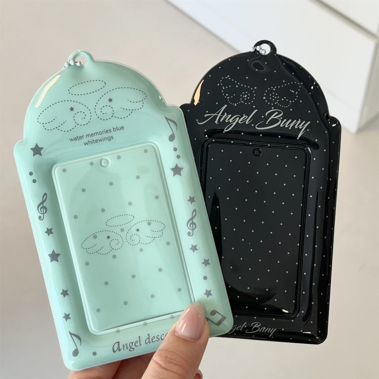 Estuche para Tarjetas Fotográficas Estilo Ins, Porta Tarjetas de 3 Pulgadas, Porta Tarjetas Fotográficas de Ídolos K-Pop, Funda Protectora para Fotos, Colgante, Accesorios, Regalo