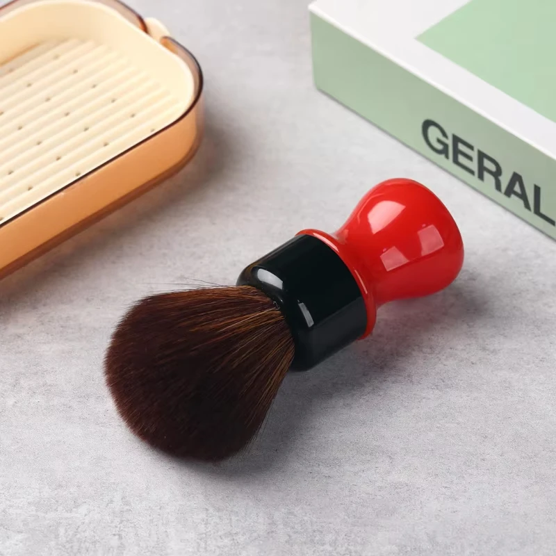 YAQI 24MM 페라리 러프 콤플렉스 블랙 버전 최고 품질의 갈색 합성 머리 남성 면도 브러쉬 쉬운 처리 및 제어