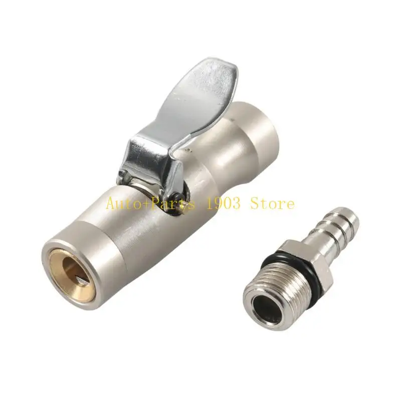 

E21C Эффективный двухзапорный воздушный патрон с двумя челюстями для безопасного накачивания шин в гараже без утечек